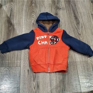 Boys The Children's Place Jacket Size 12-18M Orange and Navy Jacket